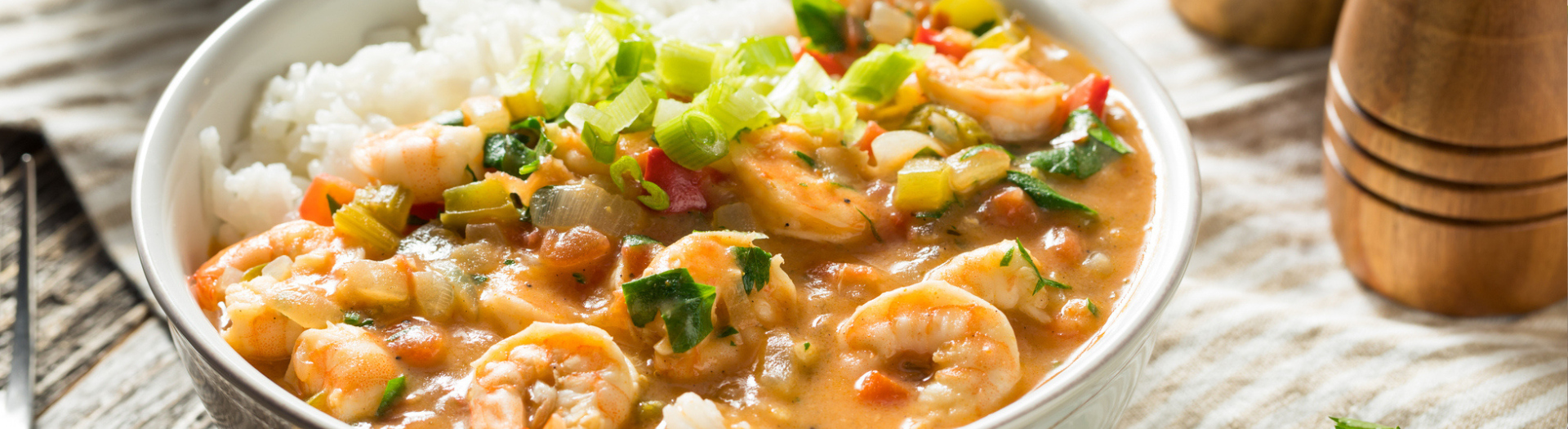 creamy coconut prawn curry. image