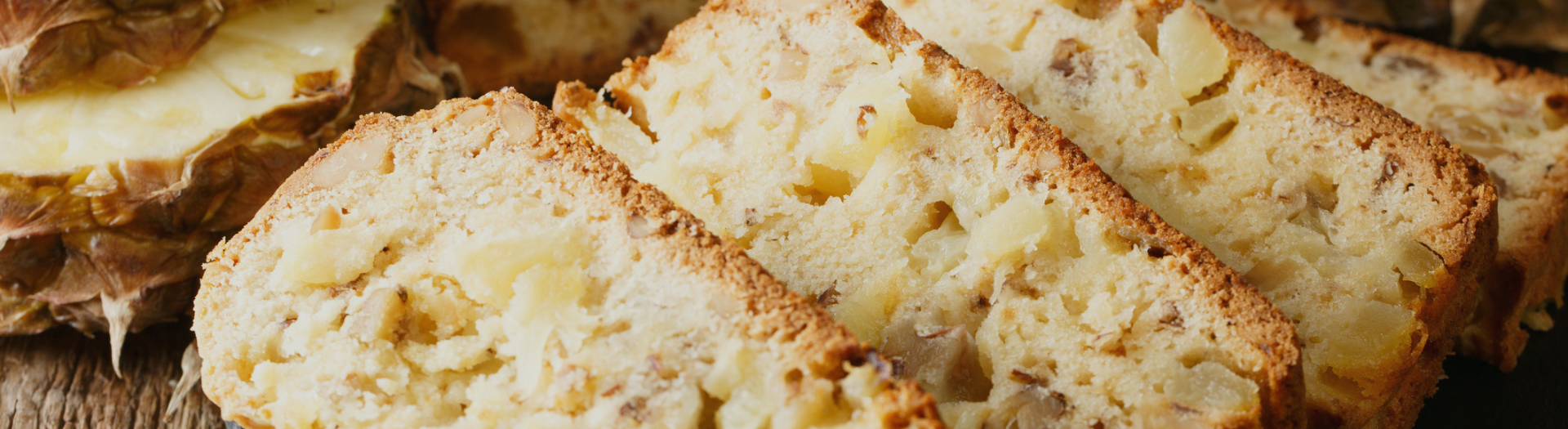 pineapple coconut breakfast loaf. image