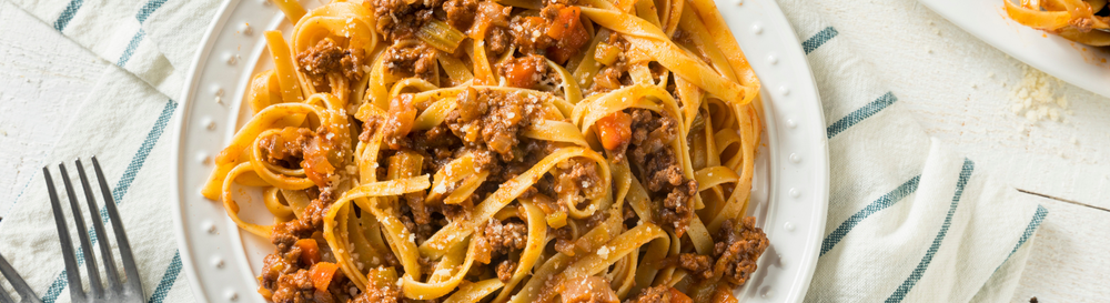 plant-rich pasta bolognese.