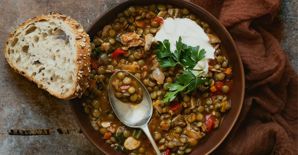 greek lentil soup.